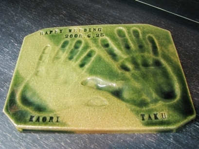 手形のウエルカムボード|陶芸 彩泥窯